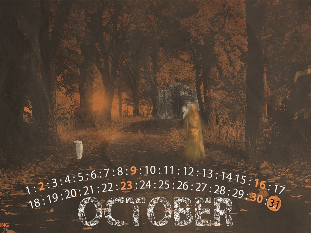October 2011 Calendar Wallpaper (1) #13 - 1024x768