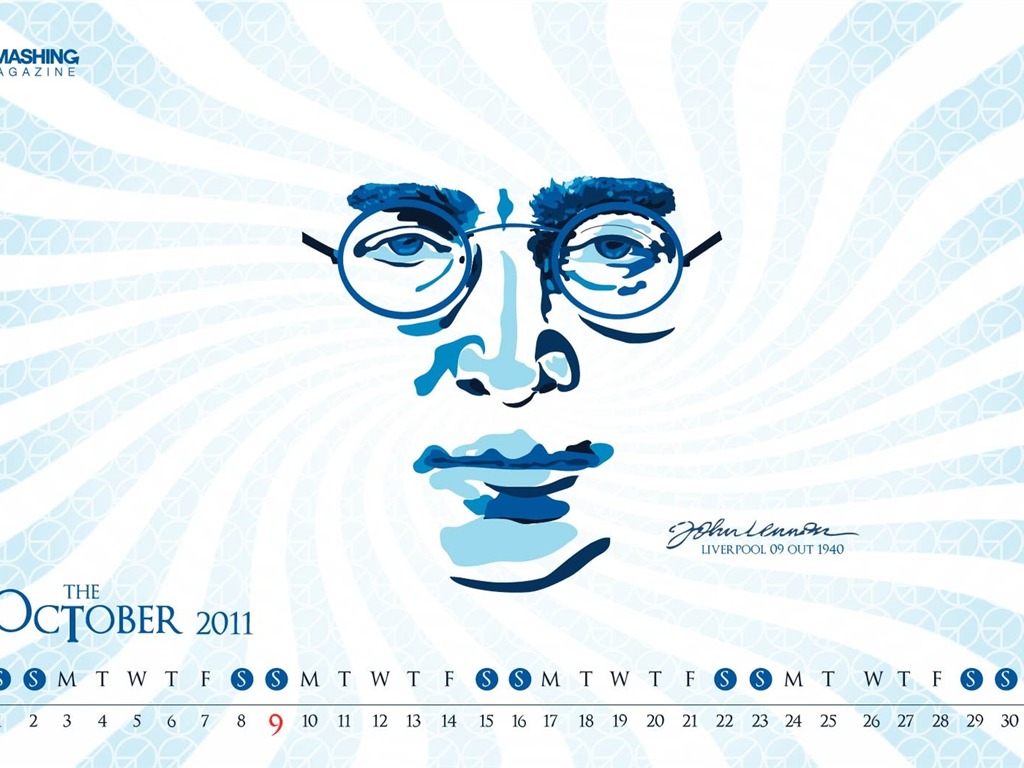 October 2011 Calendar Wallpaper (2) #12 - 1024x768