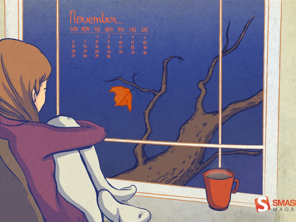 November 2011 Calendar wallpaper (2) #2 - 1024x768