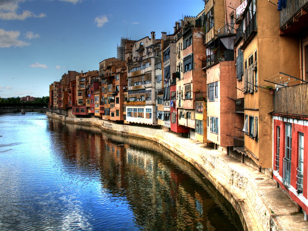 Spain Girona HDR-style wallpapers #1 - 1024x768