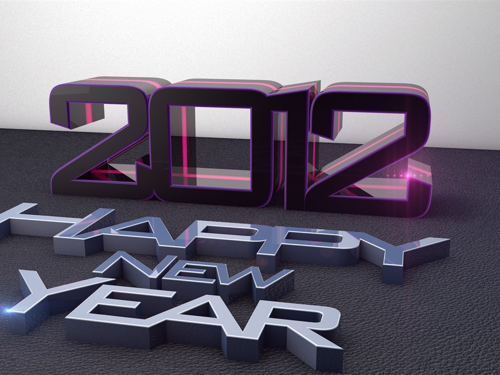 2012 New Year wallpapers (1) #6 - 1024x768