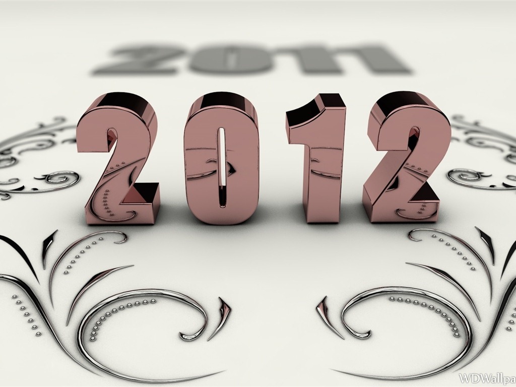 2012 New Year wallpapers (1) #8 - 1024x768
