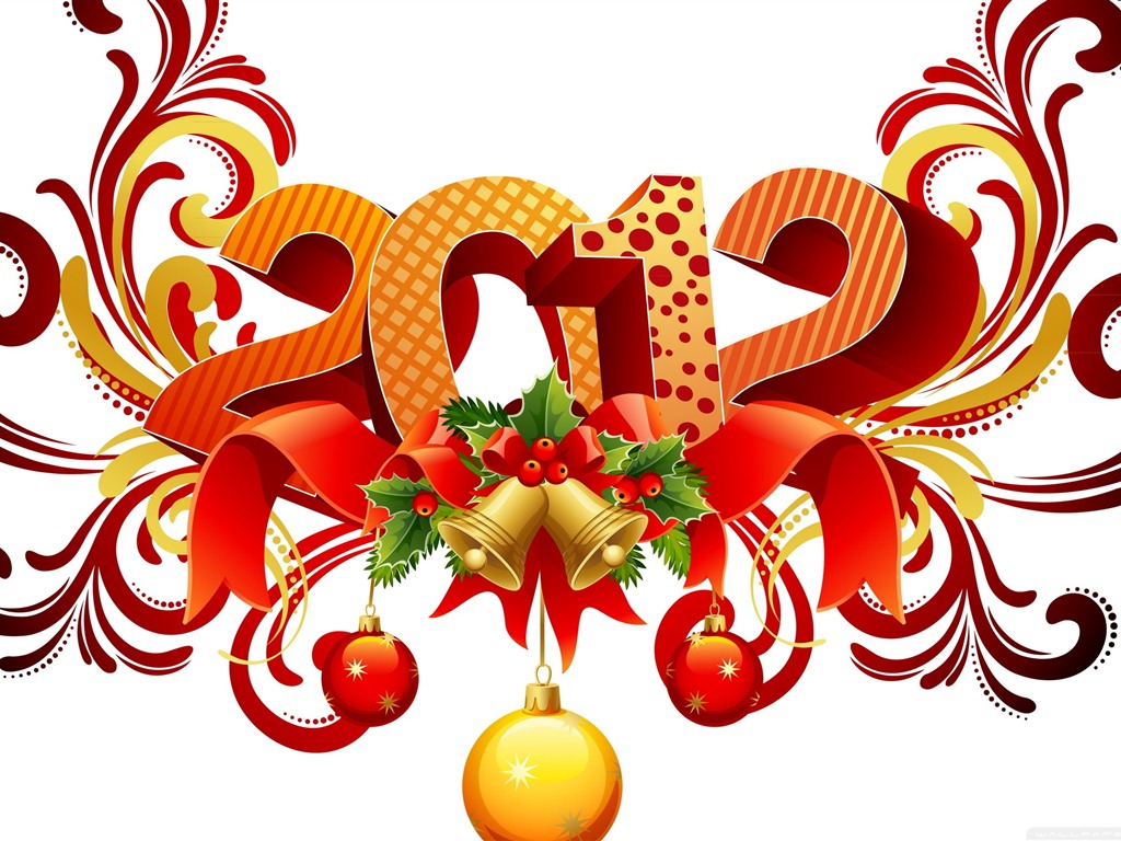 2012 New Year wallpapers (1) #9 - 1024x768