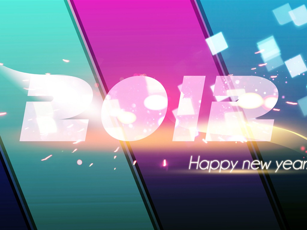 2012 New Year wallpapers (1) #14 - 1024x768