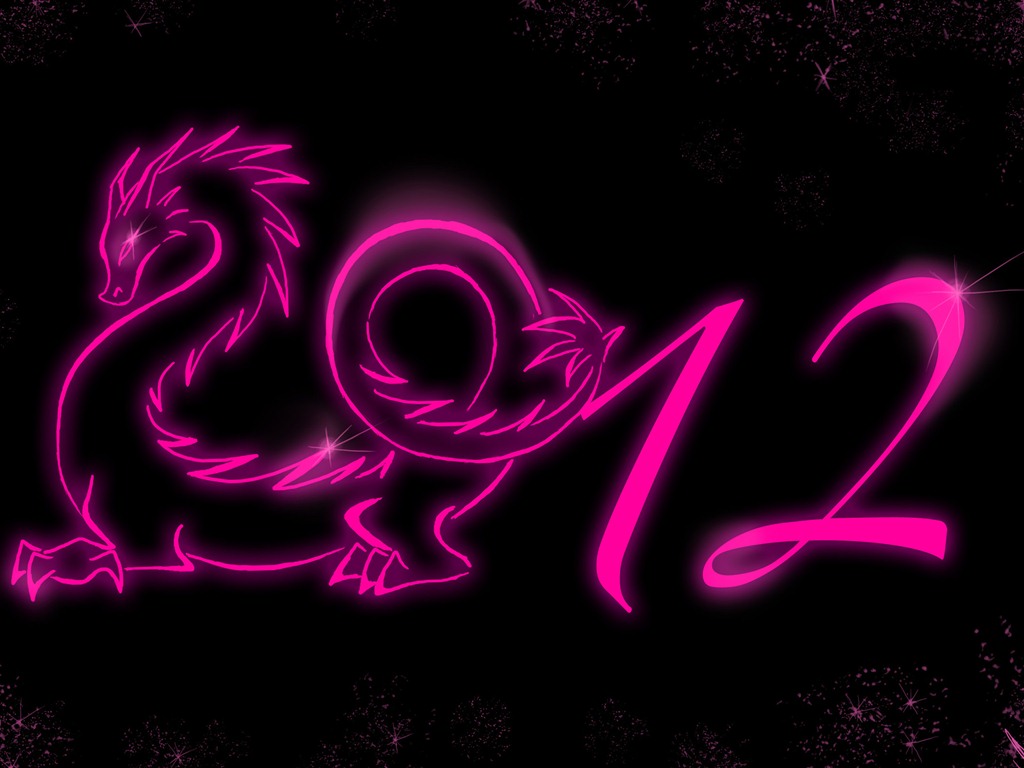 2012 New Year wallpapers (1) #16 - 1024x768