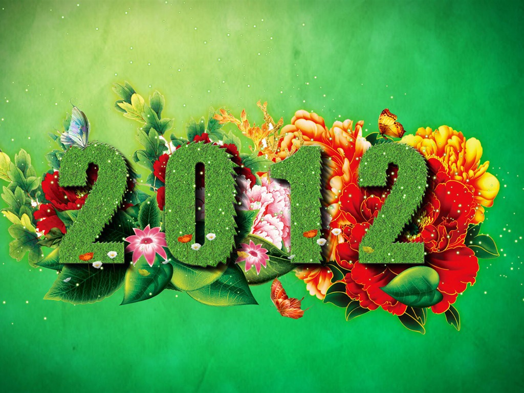 2012 New Year wallpapers (1) #19 - 1024x768
