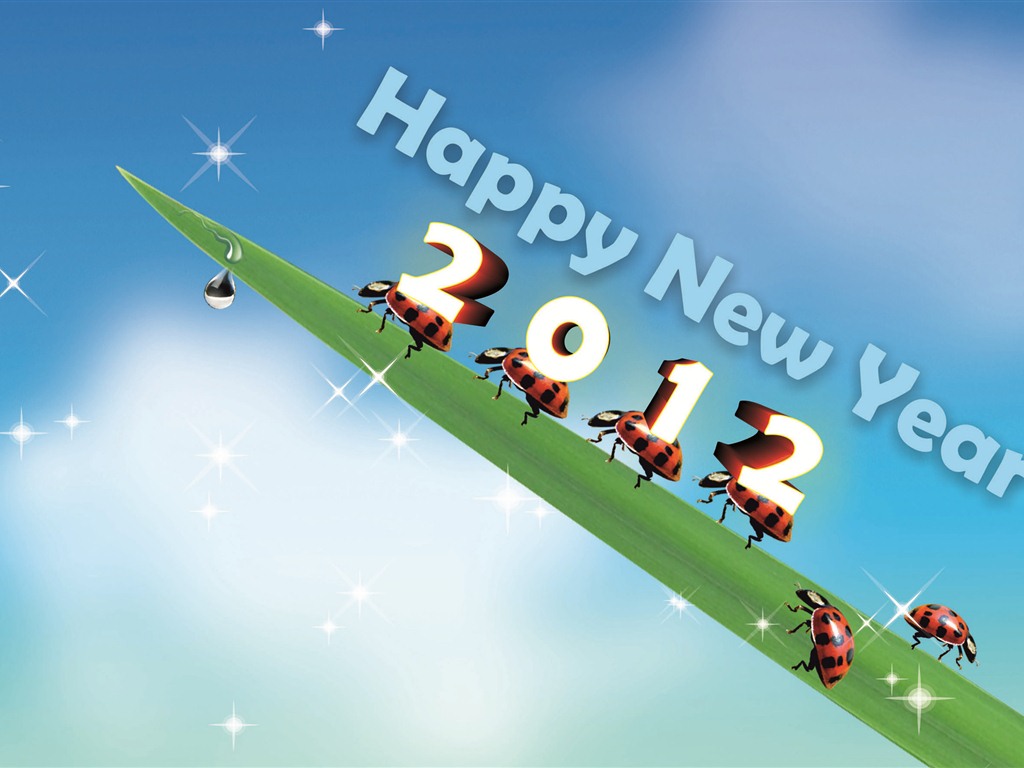 2012 New Year wallpapers (2) #8 - 1024x768