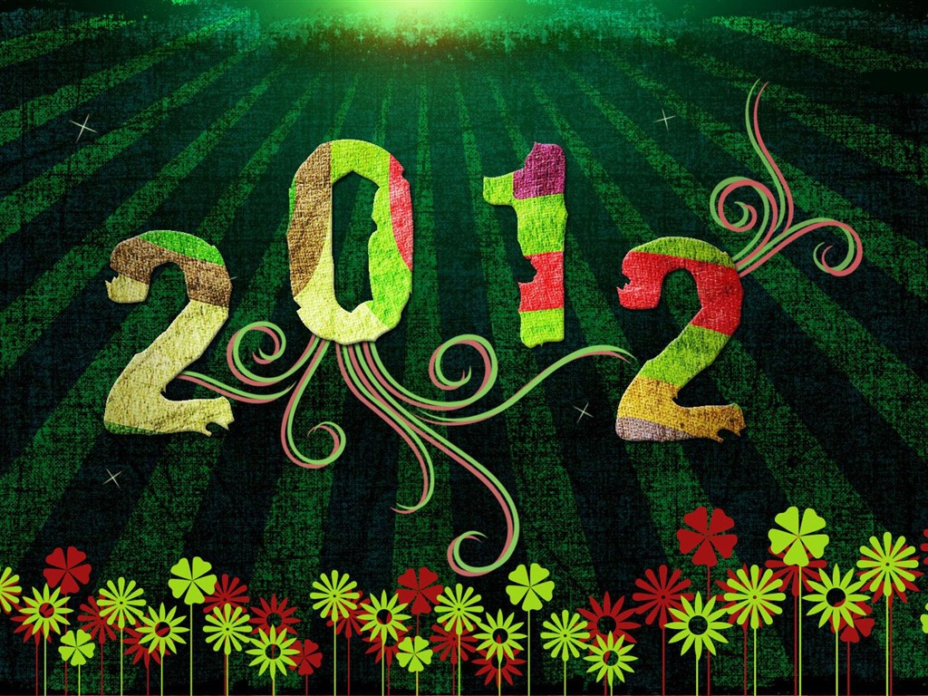 2012 New Year wallpapers (2) #9 - 1024x768
