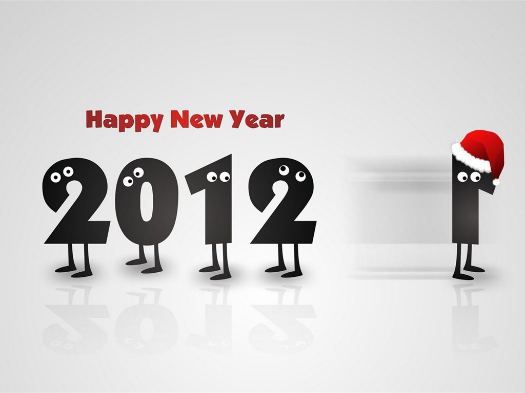 2012 New Year wallpapers (2) #19 - 1024x768