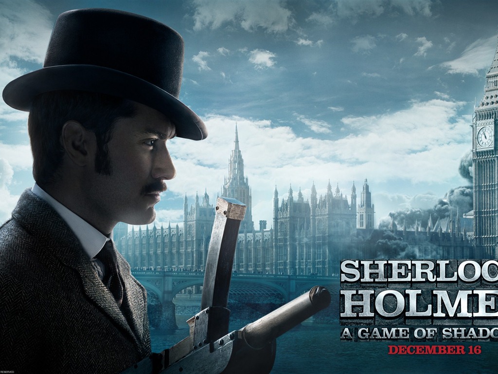 Шерлок Холмс: Игра теней обои HD #7 - 1024x768