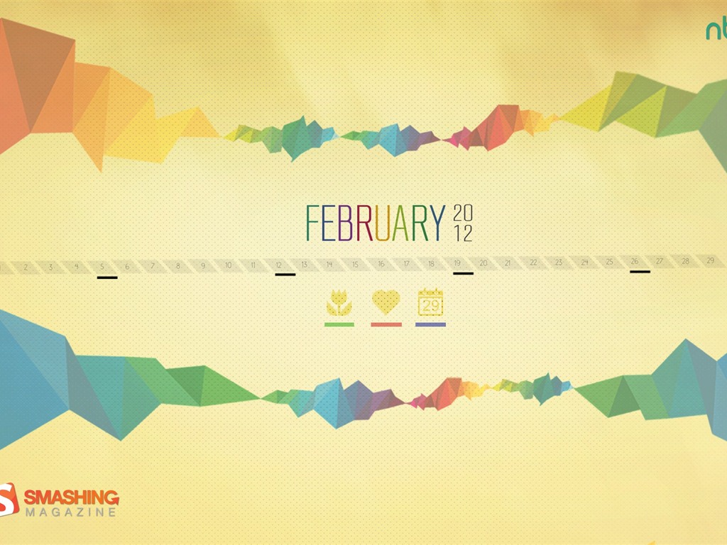 Февраль 2012 Календарь обои (1) #11 - 1024x768