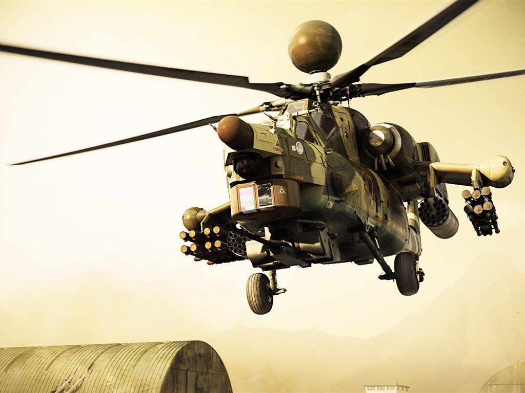 軍用直升機高清壁紙 #3 - 1024x768