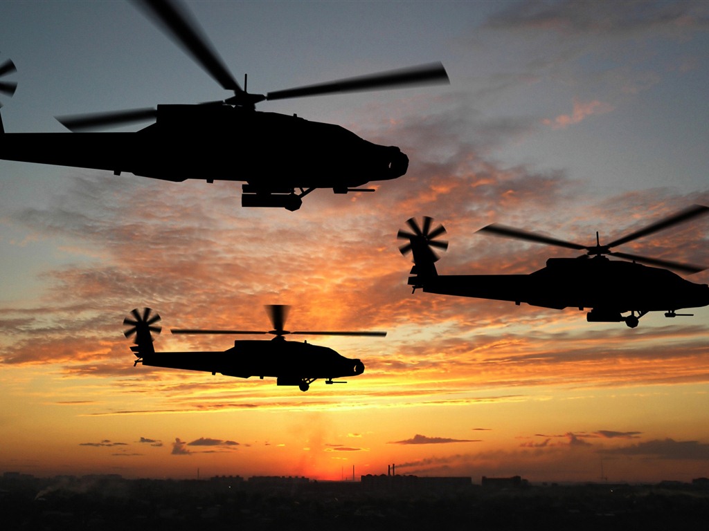 Fonds d'écran HD hélicoptères militaires #15 - 1024x768