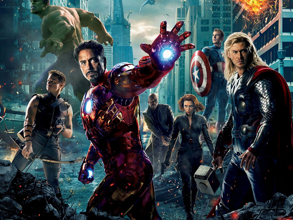 Les fonds d'écran HD 2012 Avengers #1 - 1024x768