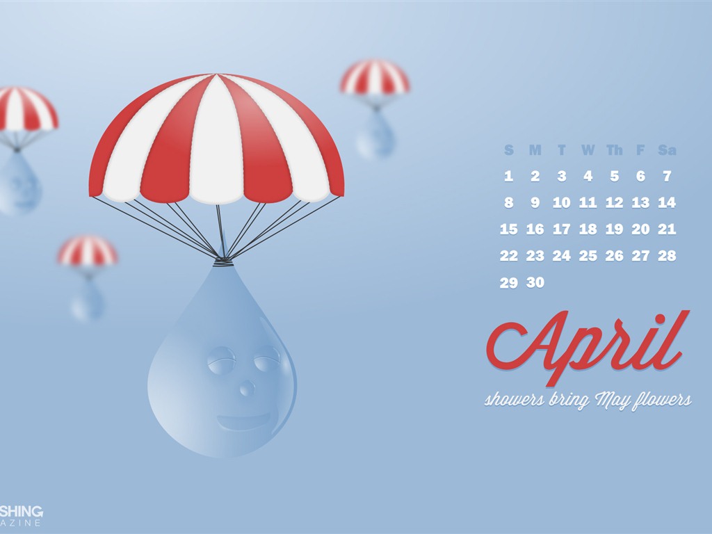Апрель 2012 календарь обои (1) #15 - 1024x768
