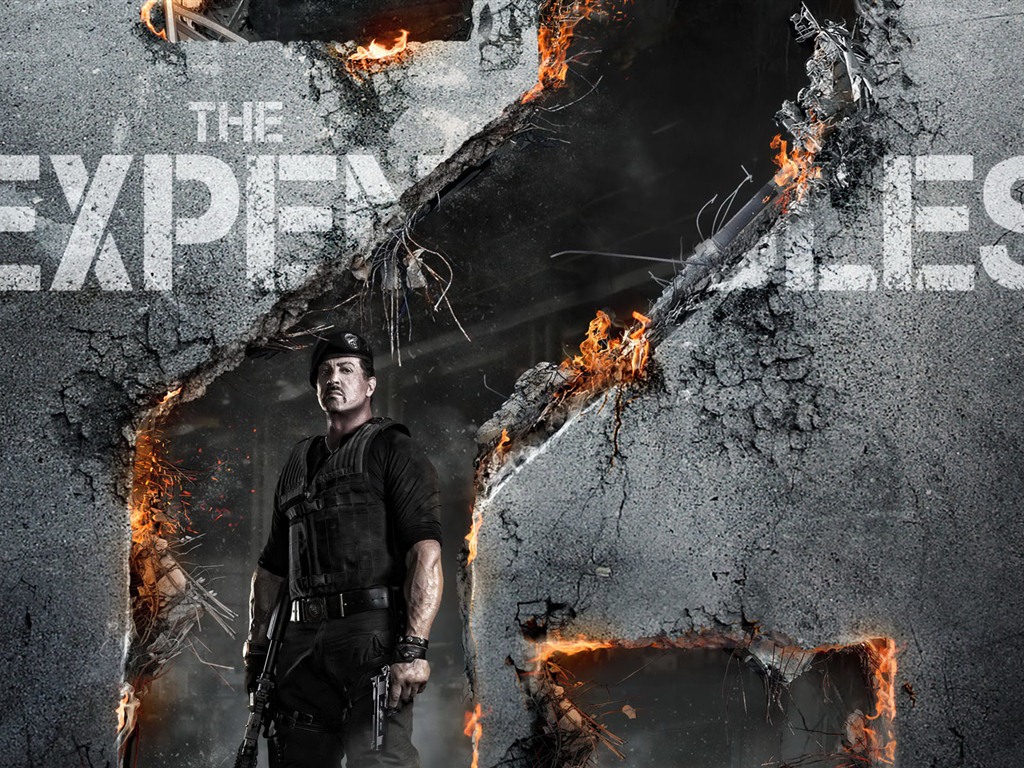 2012 Expendables 2 HD tapety na plochu #2 - 1024x768