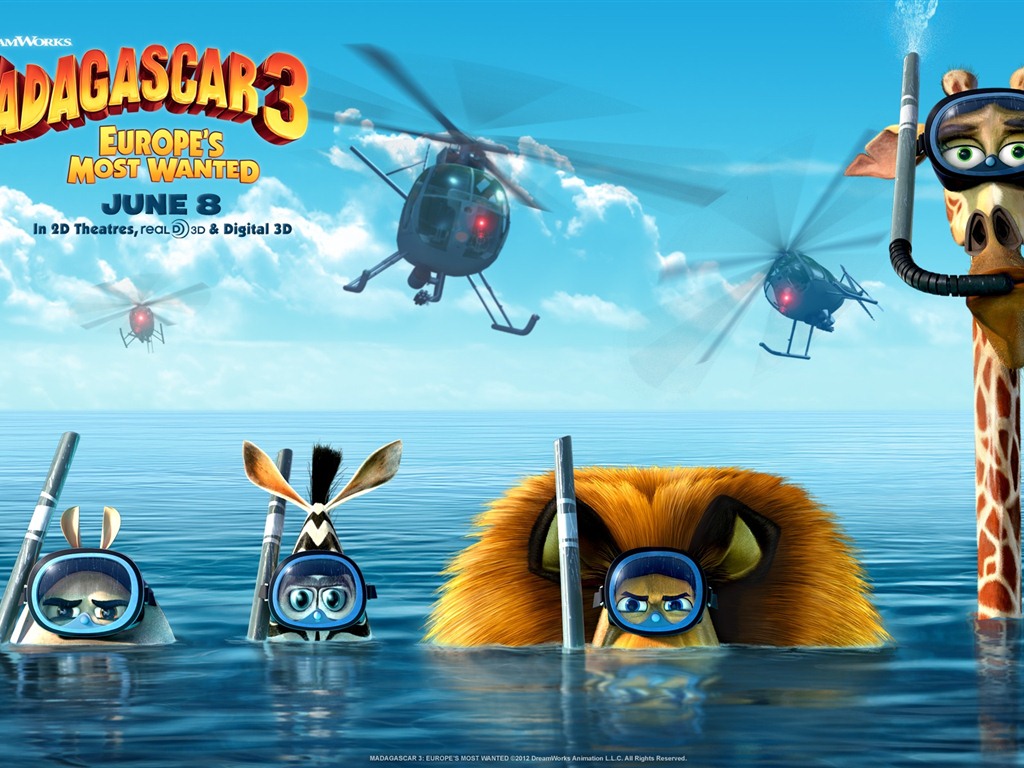 Madagascar 3: Europe's Most Wanted HD wallpapers #10 - 1024x768