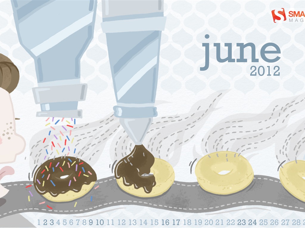 June 2012 Calendar wallpapers (1) #20 - 1024x768