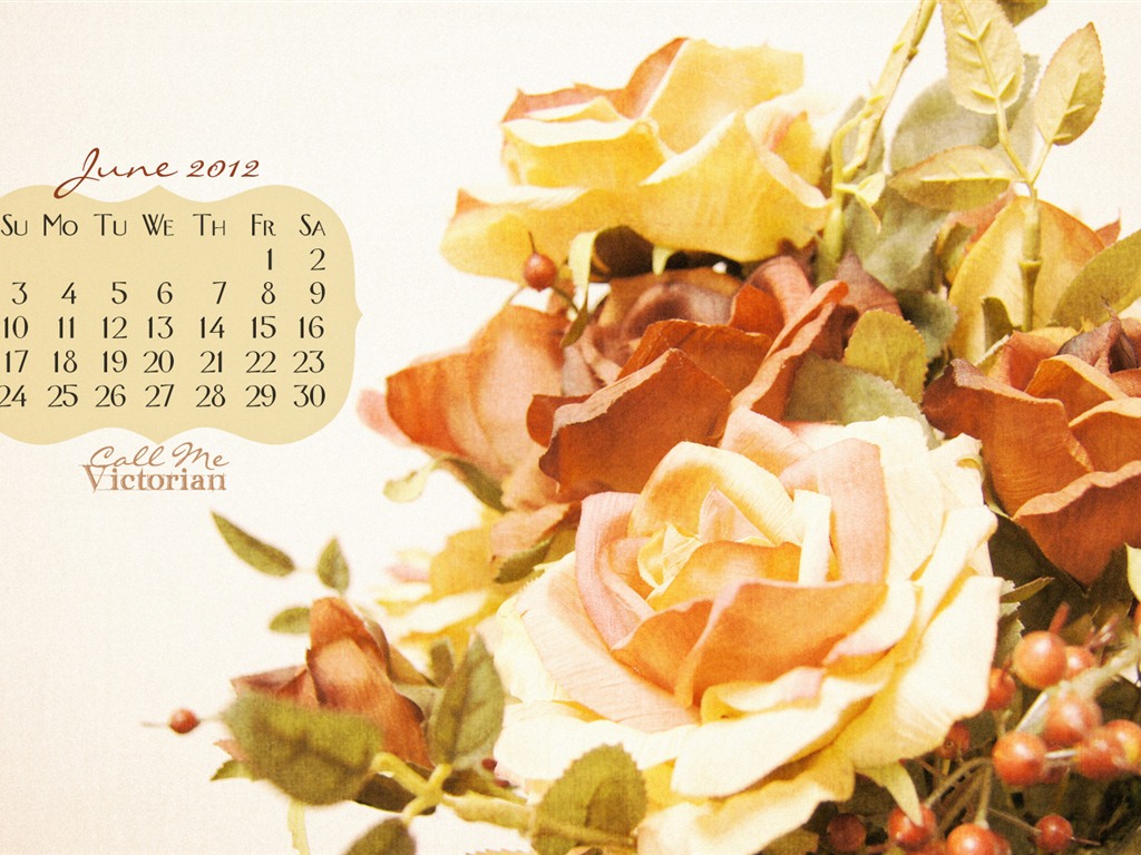 Calendario de junio de 2012 fondos de pantalla (2) #16 - 1024x768