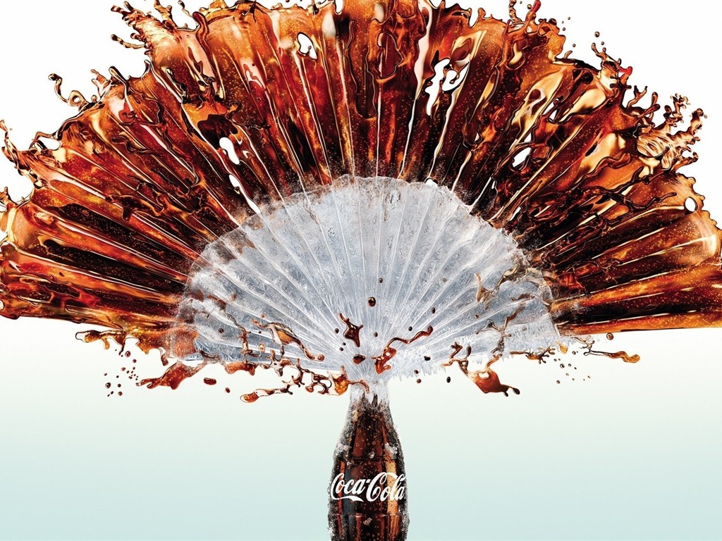 코카콜라 아름다운 광고 배경 화면 #1 - 1024x768
