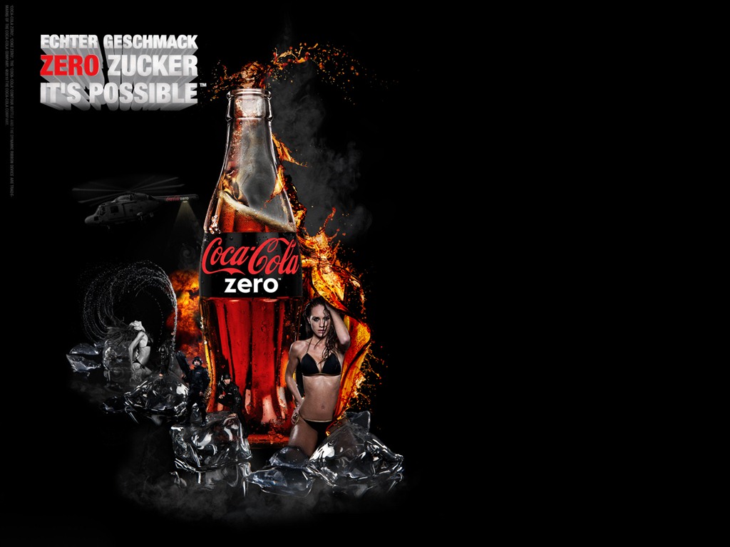 Coca-Cola красивыми обоями объявление #27 - 1024x768