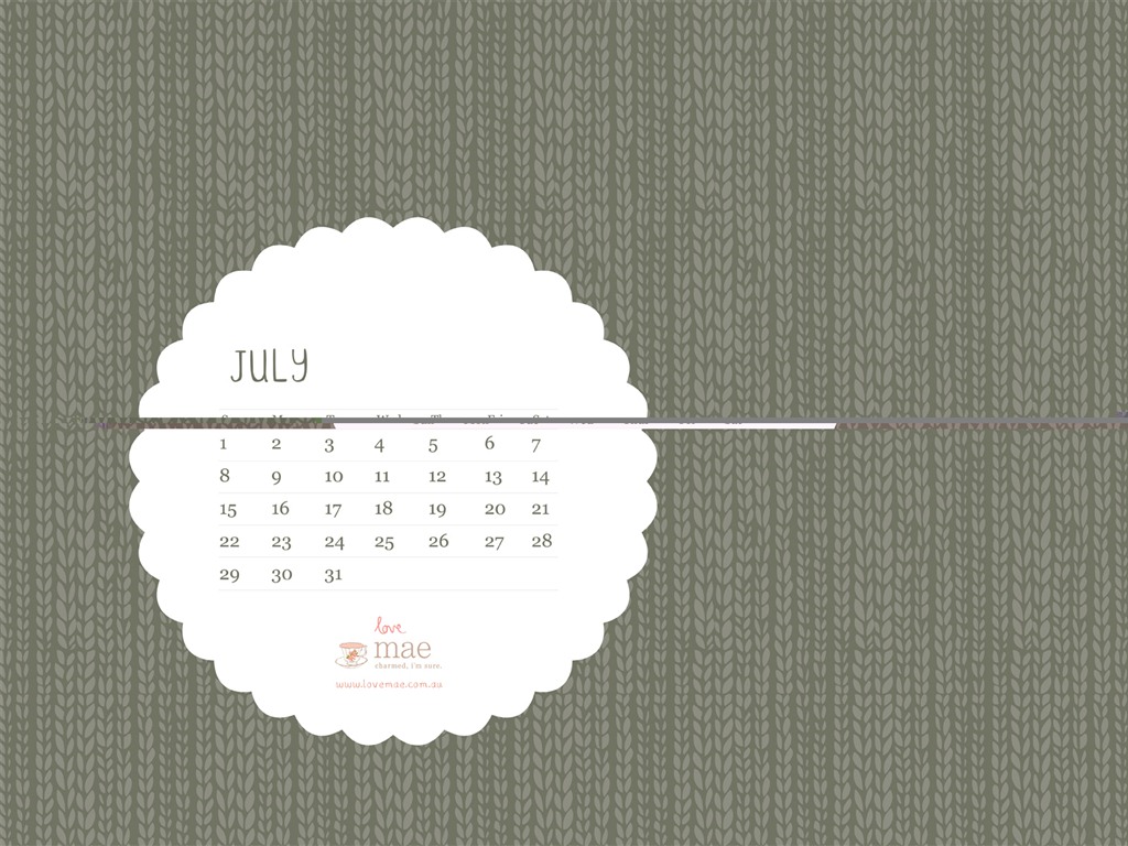 July 2012 Calendar wallpapers (1) #2 - 1024x768