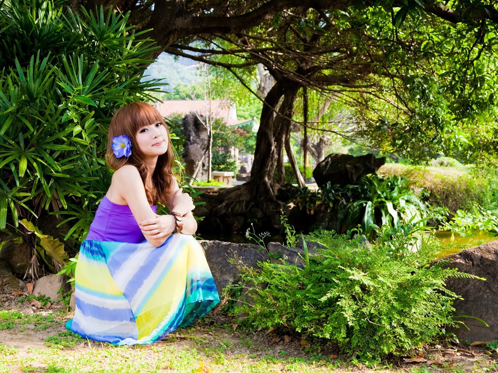 Tchaj-wan ovoce dívka krásné Tapety na plochu (11) #3 - 1024x768