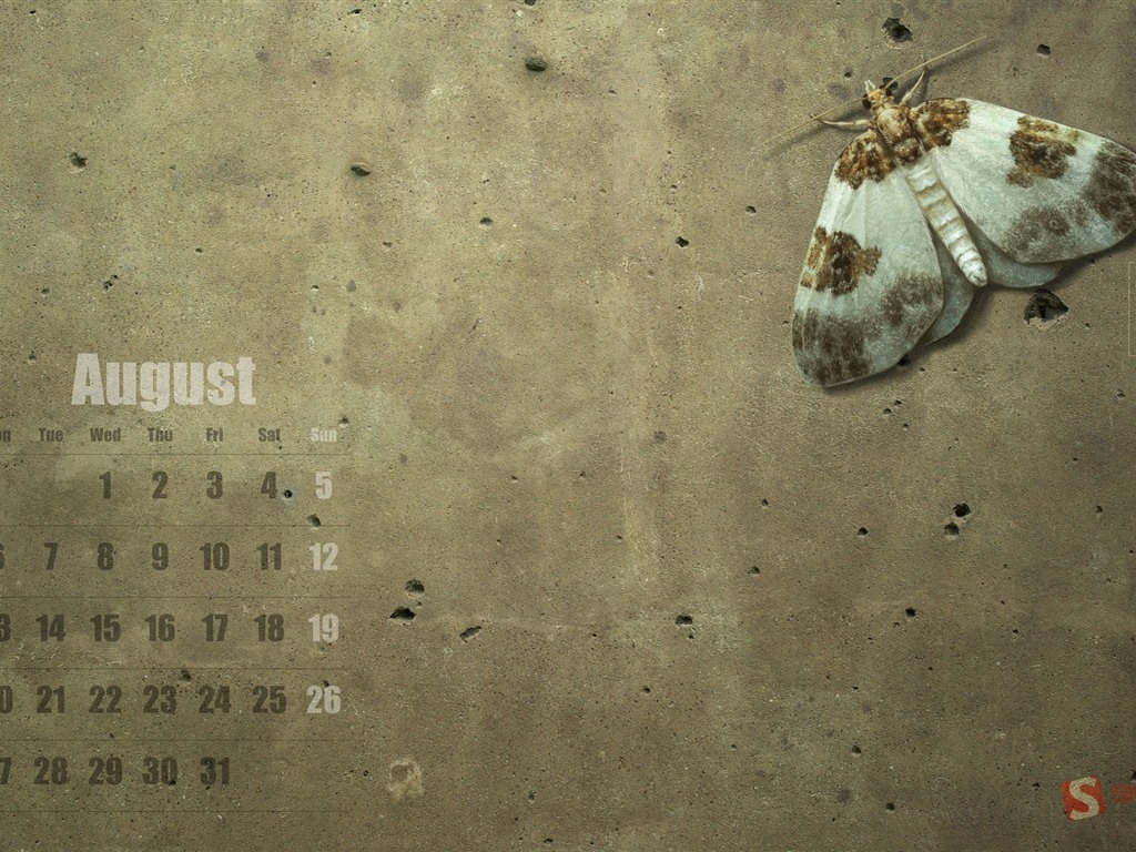 August 2012 Kalender Wallpapers (1) #19 - 1024x768