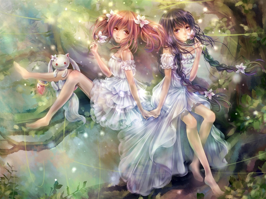 Hermoso de anime niñas HD Wallpapers (2) #12 - 1024x768