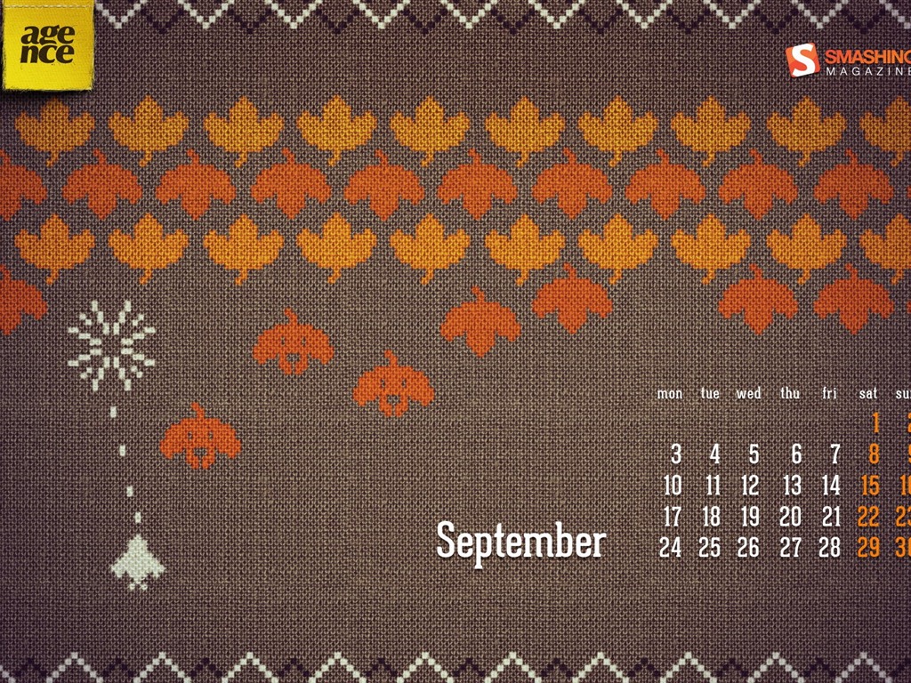Сентябрь 2012 Календарь обои (1) #15 - 1024x768