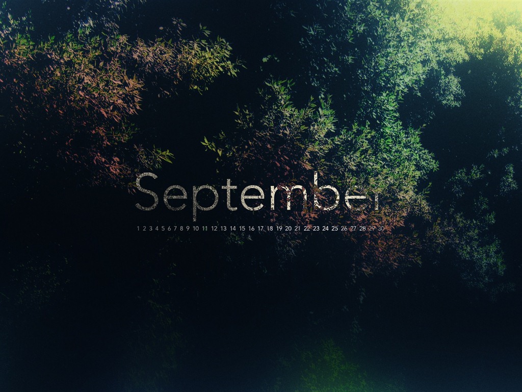 September 2012 Calendar wallpaper (2) #3 - 1024x768