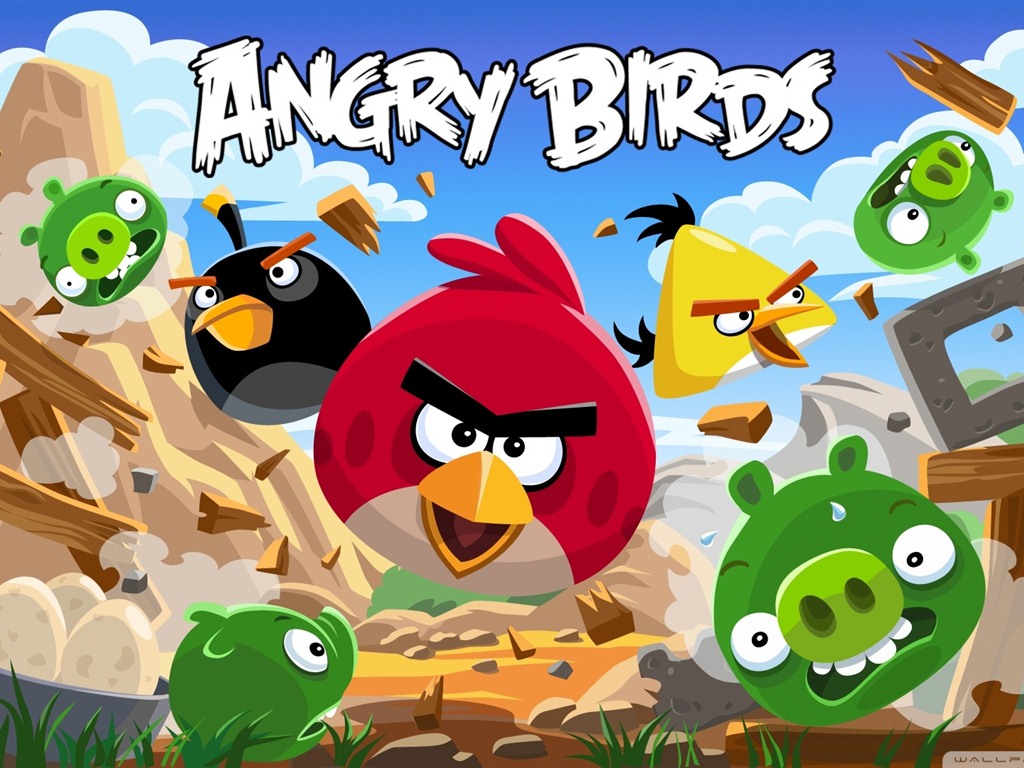 Angry Birds fonds d'écran de jeux #10 - 1024x768