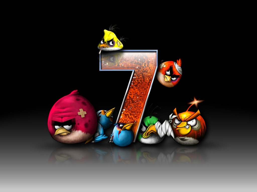 Angry Birds fonds d'écran de jeux #17 - 1024x768