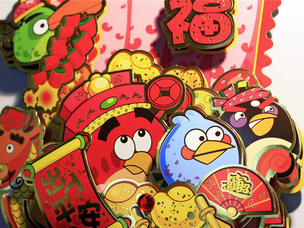 Angry Birds fonds d'écran de jeux #19 - 1024x768