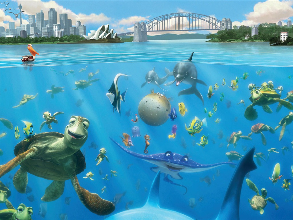 Finding Nemo 3D 海底总动员 3D 2012高清壁纸8 - 1024x768