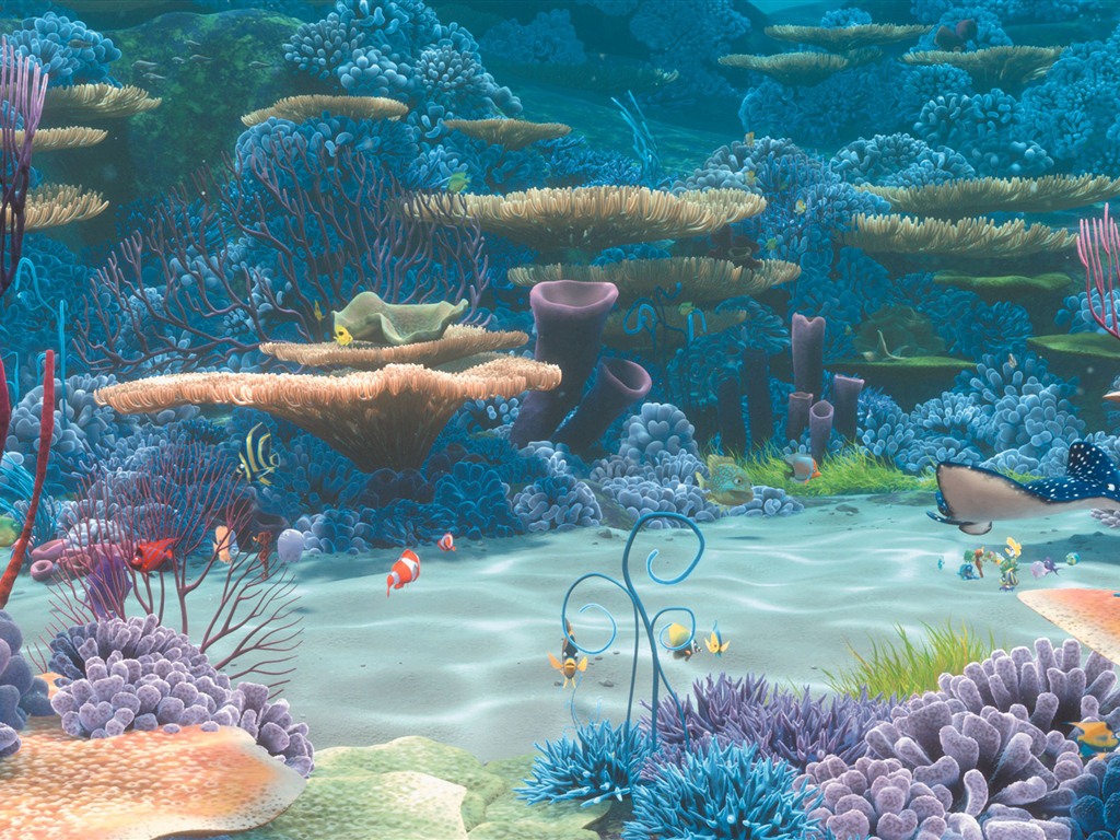 Finding Nemo 3D 海底总动员 3D 2012高清壁纸12 - 1024x768