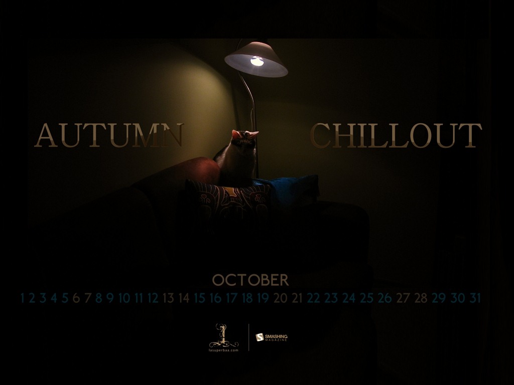 Октябрь 2012 Календарь обои (1) #3 - 1024x768