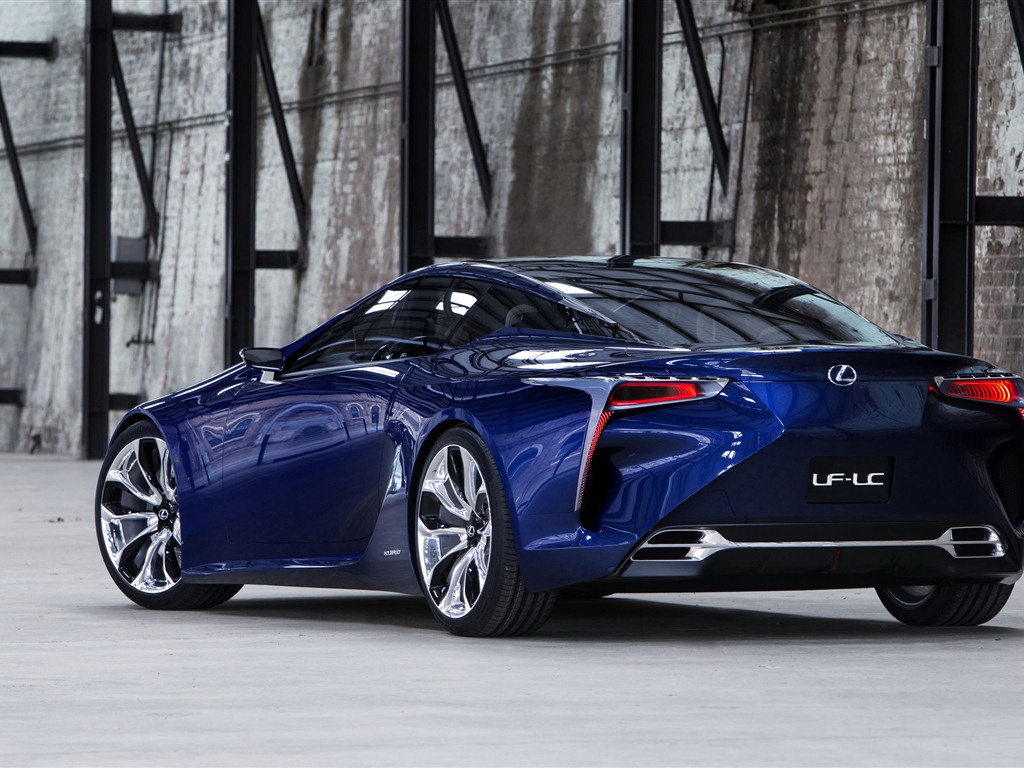 2012 Lexus LF-LC Concept Bleu fonds d'écran HD #5 - 1024x768