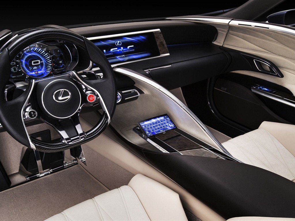 2012 Lexus LF-LC Concept Bleu fonds d'écran HD #14 - 1024x768