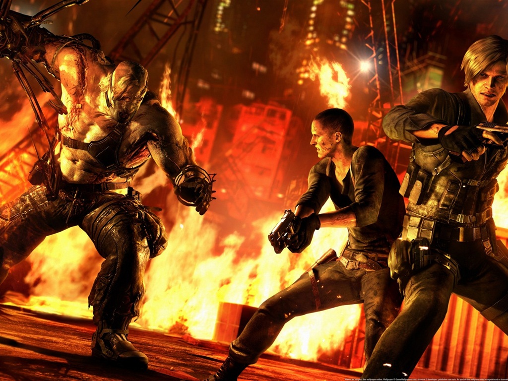 Resident Evil 6 обои HD игры #15 - 1024x768