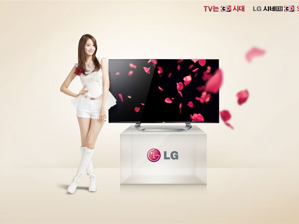 소녀 시대 ACE와 LG의 보증 광고의 HD 배경 화면 #20 - 1024x768