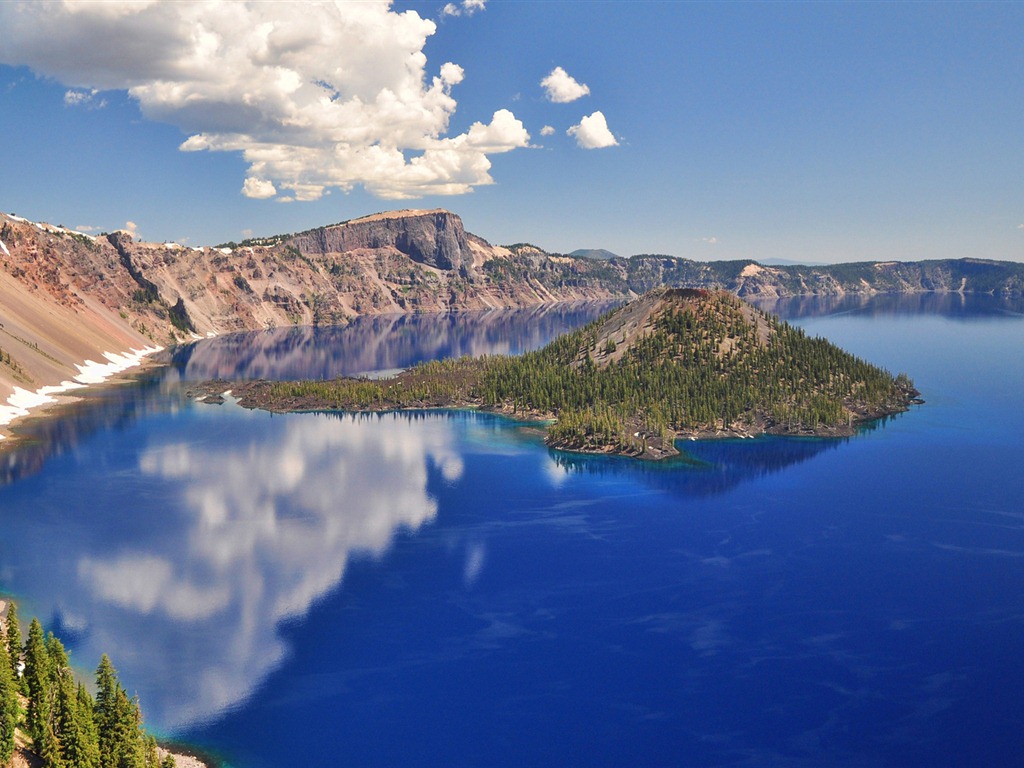 호수, 바다, 나무, 숲, 산, 아름다운 풍경을 배경 화면 #16 - 1024x768