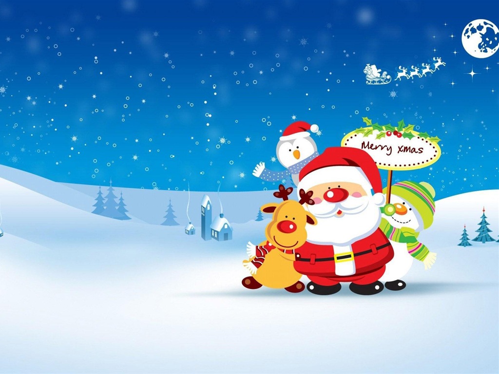 Merry Christmas HD обои Популярные #17 - 1024x768
