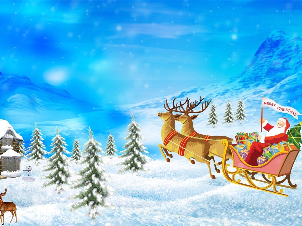 Merry Christmas HD Wallpaper Featured #19 - 1024x768