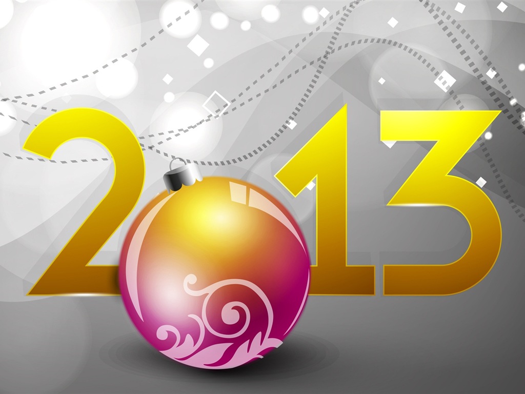 2013 Šťastný Nový Rok HD Tapety na plochu #4 - 1024x768