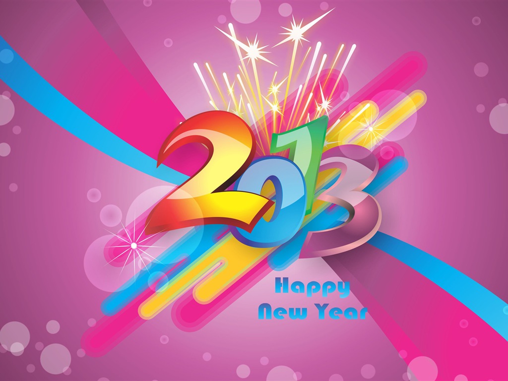 Happy New Year 2013 fonds d'écran HD #8 - 1024x768