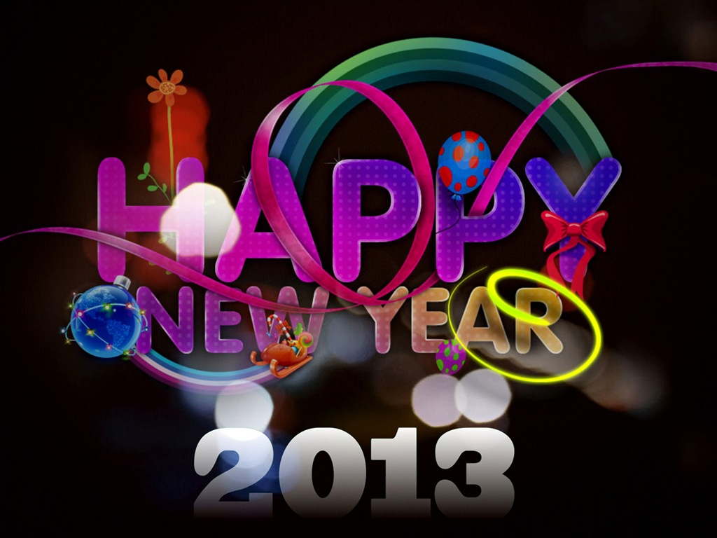 2013 Happy New Year HD обои #15 - 1024x768
