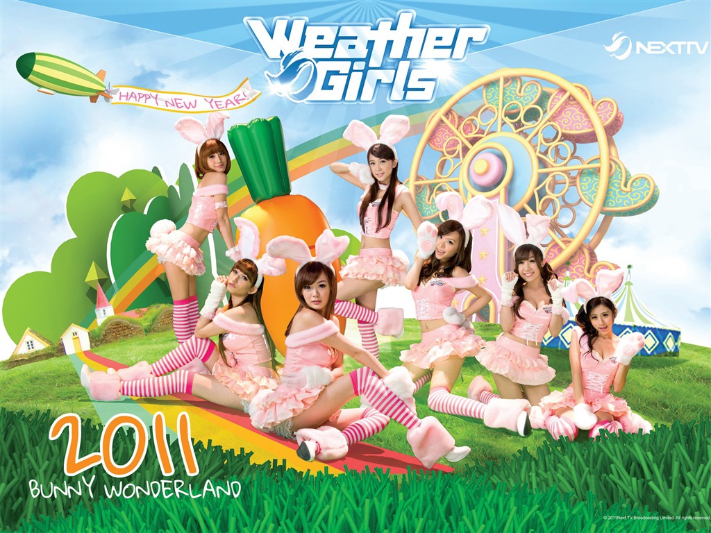 Weather Girls 天气女孩 高清壁纸5 - 1024x768