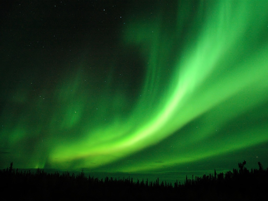 Природные чудеса Northern Lights HD обои (1) #4 - 1024x768