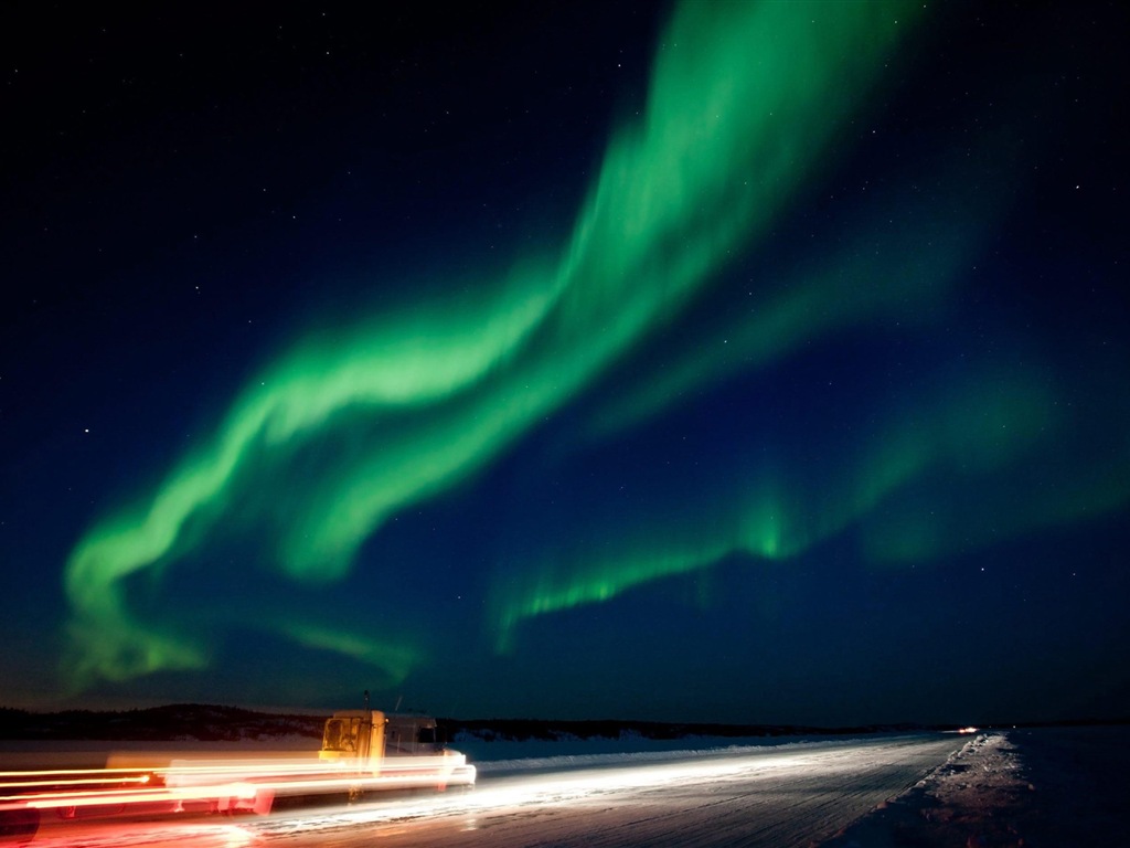 Природные чудеса Northern Lights HD обои (1) #5 - 1024x768